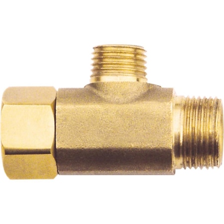 All-Source 3/8 In. OD Fem x 3/8 In. OD x 3/8 In. OD Brass Extender Tee 456269